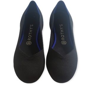 Rothy's The Flat Rounded Toe Black Solid Size 9